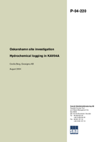 Hydrochemical logging in KAV04A. Oskarshamn site investigation