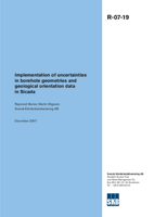 Implementation of uncertainties in borehole geometries and geological orientation data in Sicada