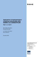 Applications of hydrogeological modelling methodology using NAMMU and CONNECTFLOW. Task 1, 2, 3 and 4