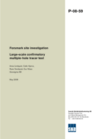 Large-scale confirmatory multiple-hole tracer test. Forsmark site investigation