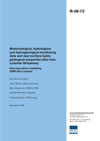 Meteorological, hydrological and hydrogeological monitoring data and near-surface hydrogeological properties data from Laxemar-Simpevarp. Site descriptive modelling SDM-Site Laxemar