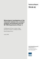 Mineralogical investigations of the interaction between iron corrosion products and bentonite from the NF-PRO Experiments (Phase 1)