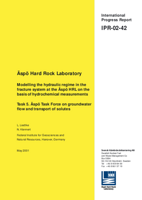 Äspö Hard Rock Laboratory. Modelling the hydraulic regime in the fracture system at the Äspö HRL on the basis of hydrochemical measurements. Task 5. Äspö Task Force on groundwater flow and transport of solutes