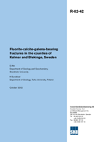 Fluorite-calcite-galena-bearing fractures in the counties of Kalmar and Blekinge, Sweden