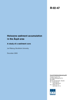 Holocene sediment accumulation in the Äspö area. A study of a sediment core