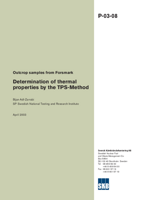 Outcrop samples from Forsmark. Determination of thermal properties by the TPS-Method