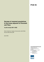 Surveys of mammal populations in the areas adjacent to Forsmark and Tierp