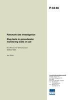 Forsmark site investigation. Slug tests in groundwater monitoring wells in soil