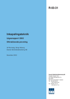 Inkapslingsteknik. Lägesrapport 2002 Oförstörande provning