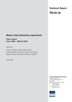 Matrix fluid chemistry experiment. Final report. June 1998 – March 2003