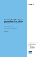 Monitoring during the stepwise implementation of the Swedish deep repository for spent fuel