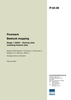 Bedrock mapping. Stage 1 (2002) - Outcrop data including fracture data. Forsmark