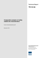 Comparative analysis of safety related site characteristics. Updated 2013-02
