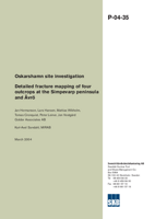 Detailed fracture mapping of four outgrops at the Simpevarp peninsula and Ävrö. Oskarshamn site investigation