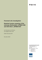 Forsmark site investigation. Detailed fracture mapping of the outcrops Klubbudden, AFM001098 and drill site 4, AFM001097