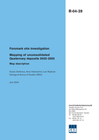 Mapping of unconsolidated Quaternary deposits 2002-2003. Map description. Forsmark site investigation