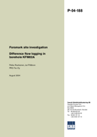 Difference flow logging in borehole KFM02A. Forsmark site investigation