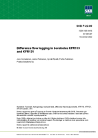 Difference flow logging in boreholes KFR119 and KFR121