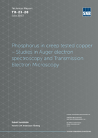 Phosphorus in creep tested copper - Studies in Auger electron spectroscopy and Transmission Electron Microscopy