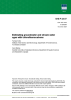 Estimating groundwater and stream water ages with chlorofluorocarbons