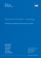 Baseline Forsmark - Geology. Updating of existing site descriptive models