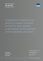 Probabilistic model for the pitting of copper canisters during the early aerobic, unsaturated transient period of the repository evolution