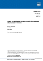 Stress variability due to deterministically modelled structures at Forsmark