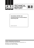 SKB Annual report 1986. Including summaries of Technical reports issued during 1986