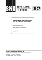 Survey of Swedish buffer material candidates and methods for mineral characterization