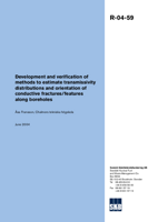 Development and verification of methods to estimate transmissivity distributions and orientation of conductive fractures/features along boreholes