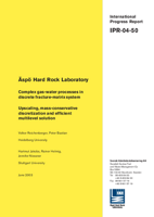 Äspö Hard Rock Laboratory. Complex gas-water processes in discrete fracture-matrix system. Upscaling, mass-conservative discretization and efficient multilevel solution