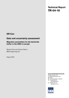 SR-Can. Data and uncertainty assessment. Migration parameters for the bentonite buffer in the KBS-3 concept