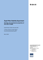 Äspö Pillar Stability Experiment. Geology and mechanical properties of the rock in TASQ