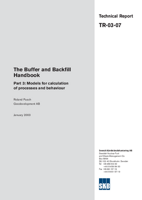 The Buffer and Backfill Handbook. Part 3: Models for calculation of processes and behaviour