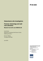 Fracture mineralogy and wall rock alteration. Results from drill core KSH01A+B. Oskarshamn site investigation