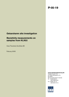 Resistivity measurements on samples from KLX02. Oskarshamn site investigation