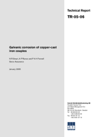 Galvanic corrosion of copper-cast iron couples