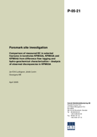 Comparison of measured EC in selected fractures in boreholes KFM02A, KFM03A amd KFM04A from difference flow logging and hydro-geochemical characterization - analysis of observed discrepancies in KFM03A. Forsmark site investigation