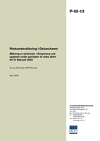 Platsundersökning i Oskarshamn. Mätning av ljudnivåer i Simpevarp och Laxemar under perioden 10 mars 2004 till 10 februari 2005