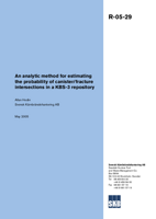 An analytic method for estimating the probability of canister/fracture intersections in a KBS-3 repository