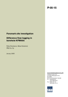 Difference flow logging in borehole KFM06A. Forsmark site investigation