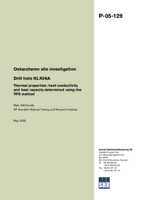 Drill hole KLX06A. Thermal properties: heat conductivity and heat capacity determined using the TPS method. Oskarshamn site investigation